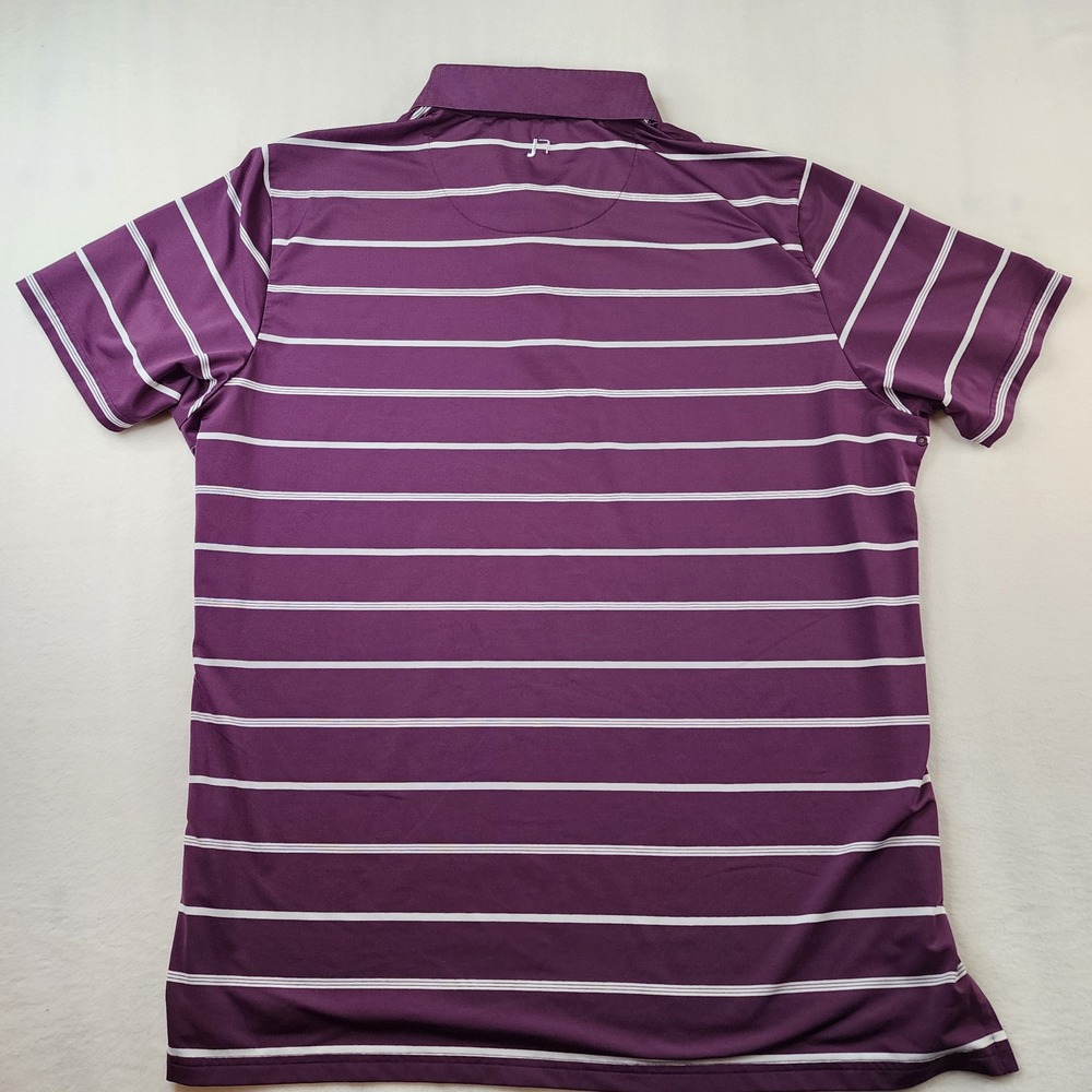 Bonobos Golf Polo Shirt Mens XXL Purple White Striped Slim Fit Short Sleeve - Picture 7 of 8